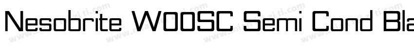 Nesobrite W00SC Semi Cond Black字体转换